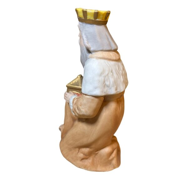 Homco 5603 CERAMIC CHRISTMAS NATIVITY Kneeling WISEMAN REPLACEMENT - Picture 5 of 12
